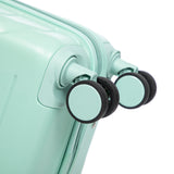 Mint Green 2PC Luggage ABS Spinner Wheel Set with Combination Lock - 14" & 20" Cosmetic Case (Mint Green)