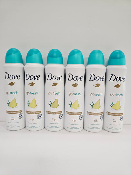Dove Go Fresh Bodyspray 6pk - Pear & Aloe Vera FREE SHIPPING!!