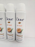Dove Go Fresh Bodyspray 6pk - Passion Fruit FREE SHIPPING!!
