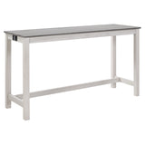 New Bar Table White & Grey Set Island Table Power Outlet Sofa Bar Table W Stools W1998P324488 - FREE SHIPPING!