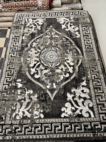 5x8 Urban Area Rug - Black/Grey 15181 - Free Shipping!