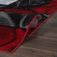 5X7 DEA Area Rug RED Free Shipping!