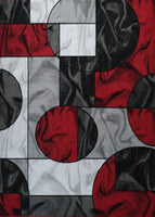 5X7 DEA Area Rug RED Free Shipping!