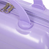 Blue Purple 2PC Luggage ABS Spinner Wheel Set with Combination Lock - 14" & 20" Cosmetic Case (Blue Purple)
