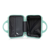 Mint Green 2PC Luggage ABS Spinner Wheel Set with Combination Lock - 14" & 20" Cosmetic Case (Mint Green)