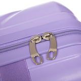 Blue Purple 2PC Luggage ABS Spinner Wheel Set with Combination Lock - 14" & 20" Cosmetic Case (Blue Purple)