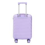 Blue Purple 2PC Luggage ABS Spinner Wheel Set with Combination Lock - 14" & 20" Cosmetic Case (Blue Purple)