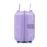 Blue Purple 2PC Luggage ABS Spinner Wheel Set with Combination Lock - 14" & 20" Cosmetic Case (Blue Purple)