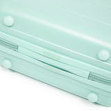 Mint Green 2PC Luggage ABS Spinner Wheel Set with Combination Lock - 14" & 20" Cosmetic Case (Mint Green)