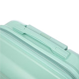 Mint Green 2PC Luggage ABS Spinner Wheel Set with Combination Lock - 14" & 20" Cosmetic Case (Mint Green)