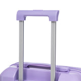 Blue Purple 2PC Luggage ABS Spinner Wheel Set with Combination Lock - 14" & 20" Cosmetic Case (Blue Purple)
