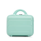 Mint Green 2PC Luggage ABS Spinner Wheel Set with Combination Lock - 14" & 20" Cosmetic Case (Mint Green)