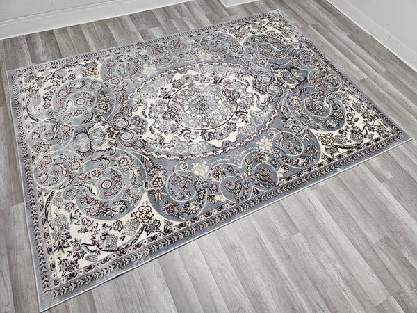 5X8 Flora Area Rug - GREY - Free Shipping!