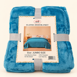 King Size Plush Fleece Bed Blanket Tea Color Soft Cozy Jumbo Size 89x78 inches - FREE SHIPPING