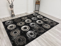 5x7 Paris Area Rug - Black