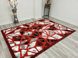 5X8 Majestic Area Rug - L. RED- Free Shipping!
