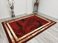 5x8 Majestic Area Rug - BURGUNDY- Free Shipping!