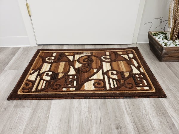 Majestic 2x3 Door Mat - BEIGE/BROWN- Free Shipping!