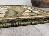 Majestic 2x3 Door Mat - BEIGE/GREEN- Free Shipping!