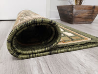 Majestic 2x3 Door Mat - BEIGE/GREEN- Free Shipping!
