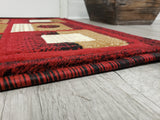 Majestic 2x3 Door Mat - BEIGE/BURGUNDY- Free Shipping!