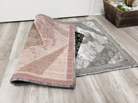Majestic 2x3 Door Mat - L. GREY/GREY- Free Shipping!