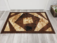 Majestic 2x3 Door Mat - BEIGE/BROWN- Free Shipping!