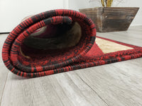 Majestic 2x3 Door Mat - BEIGE/BURGUNDY- Free Shipping!