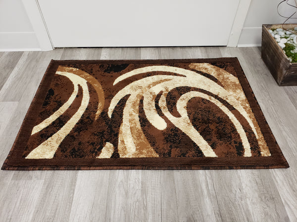 Majestic 2x3 Door Mat - BEIGE/BROWN- Free Shipping!