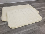 2 PC Memory Foam Bath Mat Set - IVORY FREE SHIPPING!