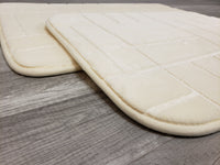 2 PC Memory Foam Bath Mat Set - IVORY FREE SHIPPING!