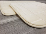 2 PC Memory Foam Bath Mat Set - IVORY FREE SHIPPING!