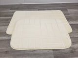 2 PC Memory Foam Bath Mat Set - IVORY FREE SHIPPING!