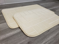 2 PC Memory Foam Bath Mat Set - IVORY FREE SHIPPING!