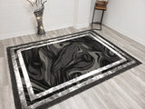 5x8 Majestic Area Rug - BLACK- Free Shipping!