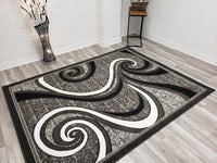 5x8 Star Area Rug - GREY