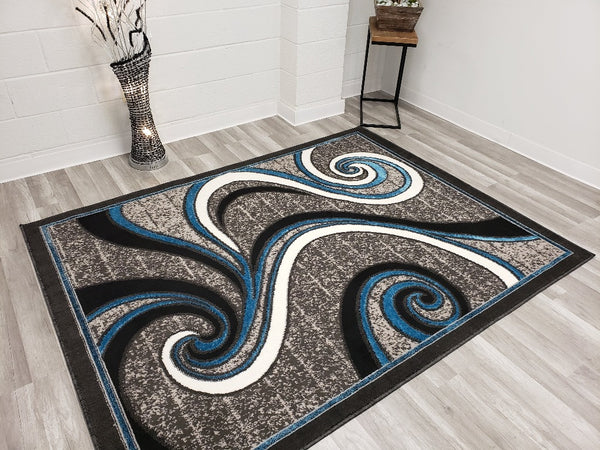 5x8 Star Area Rug - TURQUOISE