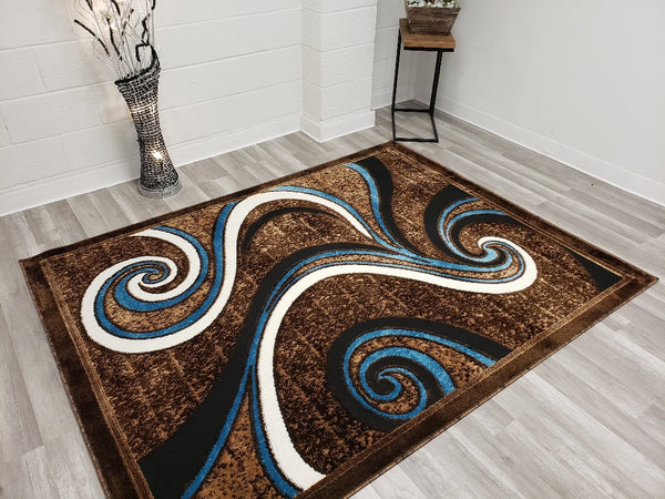 5x8 Star Area Rug - MOCHA