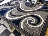5x8 Star Area Rug - NAVY