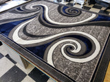 5x8 Star Area Rug - NAVY