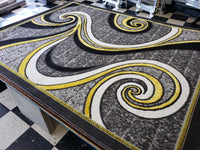 5x8 Star Area Rug - YELLOW