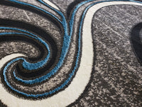 5x8 Star Area Rug - TURQUOISE
