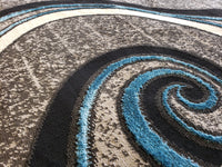 5x8 Star Area Rug - TURQUOISE