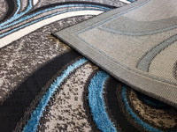 5x8 Star Area Rug - TURQUOISE