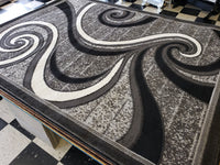 5x8 Star Area Rug - GREY