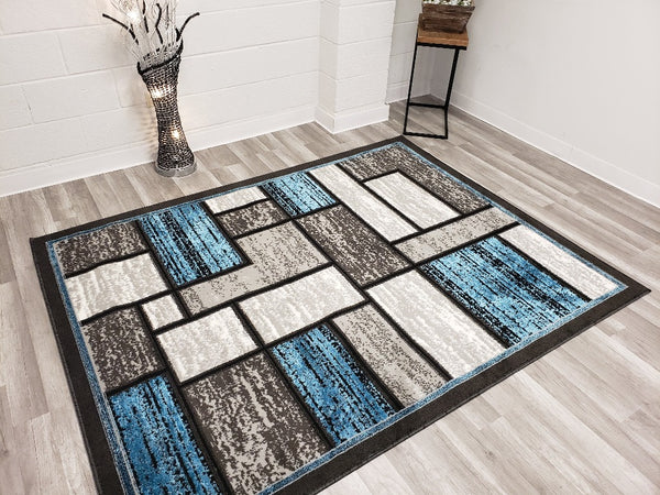 5x8 Star Area Rug - TURQUOISE