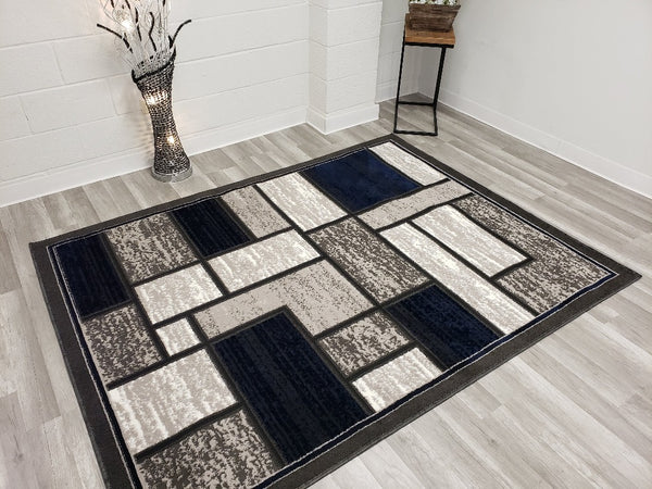 5x8 Star Area Rug - NAVY