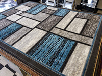 5x8 Star Area Rug - TURQUOISE