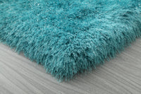 Manhattan Shag Rug Collection - TURQUOISE