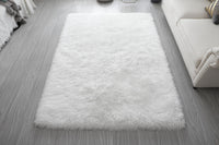 Manhattan Shag Rug Collection - WHITE